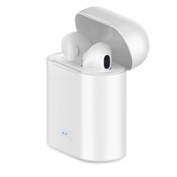 Wireless Earbuds Bluetooth Headphones,Bluetooth 5.0 Auto Pairing in-Ear Headphones with Airpods Portable Case Wireless Charging Case(White)
