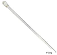 HAWK 20 Piece Package Of 8 Inch White Cable Ties With Special Hole On The Endl - TZ86-CT092