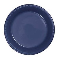 Club Pack of 240 Navy Blue Disposable Plastic Party Banquet Dinner Plates 10"