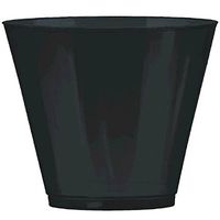Big Party Pack Jet Black Plastic Cups | 9 oz. | Pack of 72 | Party Supply