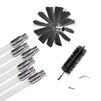 Dryer Vent Cleaner Kit, Flexible Dryer Lint Removal Kit, Extends up to 20 FT, Easy Connecting Rods Dryer Duct Lint Brush Cleaner Tools (10 rods)