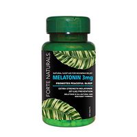 MELATONIN FORTE NATURALS 3mg Helps You Fall Asleep Faster Quick Dissolve Bedtime Supplement, Fast Acting Natural Sleep Insomnia Relief Sleeping Pills for Babies Kids Toddlers Children & Adults