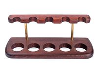 Dr. Watson - Wooden Tobacco Pipe Stand - Arch V - for 5 Tobacco Smoking Pipes, Handmade from Solid Wood