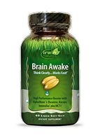 Brain Awake High Performance Booster by Irwin Naturals, B Vitamins and MCT, Think Clearer and Work Faster, 60 Liquid Soft-Gels