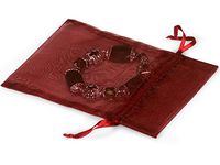 Pack of 10, Burgundy Organza Bags 5 x 7" w/Satin Drawstrings Ideal for Basket Stuffers, Soaps, Candles, Sachets, Jewelry, Cosmetics, Party Favors
