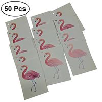 BESTOYARD Gift Hanging Tags Flamingo Baking Labels Party Favors Supplies Decorations for Birthday Wedding Baby Shower 50Pcs