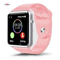 Pink Bluetooth Smart Wrist Watch Phone Mate for Android Samsung HTC LG Touch Screen Blue Tooth SmartWatch with Camera for Adults for Kids (Supports [Does not Include] SIM+Memory Card) AMAZINGFORLESS