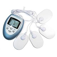 Smartland LCD Electric Slimming Massager Burn Fat Pulse Muscle Relax Full Body Treatment with 4 Electrode Pads Blue