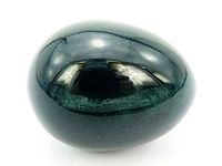 jennysun2010 2 pcs Natural Indian Agate Gemstone Egg Crystal Healing Sphere Massage Finger Exercise 35x40mm