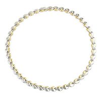 N+NITROLUBE Magnetic Therapy Stainless Steel Chain Necklace for Women,Healing Neck Arthritis Headaches Shoulder (Silver-Gold)