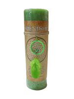 Friendship Dreamcatcher Pillar Candle with Inspirational Poem 6"