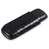 JUFU Cigar Box Cigar Box - Cigar Case Portable Carrying 2 3 Pack Cigar Box Moisturizing Leather Case Leather Set Cigarette Case 2 Pack @@ (Color : A)