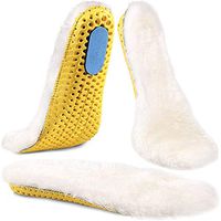 Ailaka Sheepskin Sport Insoles for Women & Men, Premium Thick Wool Fur Fleece Replacement Warm Inserts for Shoes Boots Slippers Sneakers