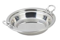 Bon Chef 5255HRSS Casserole, Plain on the Rim with Round Handles, Stainless Steel