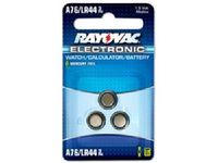3 x A76 / LR44 Rayovac Alkaline Button Batteries (1 x 3 Pack)