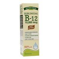 Nature's Truth Sublingual B-12 10,000 mcg Natural Berry Flavor Liquid - 2 oz