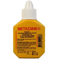 Betadine Povidone Iodine First Aid Solution Antiseptic for Cuts Wounds 15cc