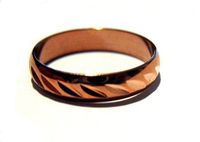 Solid Copper Ring 4mm Dome with Oval Cuts for S[Ports Joint and Arthritis Pain Relief (11)