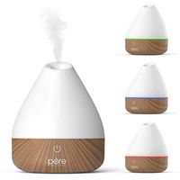Pure Enrichment PureSpa Natural Essential Oil Diffuser (White) – 200ml Water Tank Lasts Up to 10 Hours with Soft Color-Changing Lights and Auto Safety Shut-Off