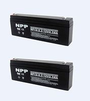 NPP NP12-2.3Ah 12 Volt 2.3Ah SLA Sealed Lead Acid Battery with F1 Style Terminals / （2pcs）
