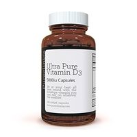 Ultra Pure Vitamin D3 5000IU – 180 Easy Absorb Veggie Softgels (6 Months Supply!) SKU : VITD3