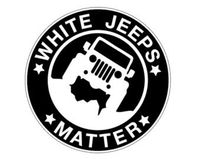 32 & Willys White Jeeps Matter PREMIUM Decal 5" { WHITE } | Crawler | Wrangler | Rubicon | Cherokee | Sahara | 4x4 | Offroad | Girl Jeep | car truck van laptop macbook bumper sticker