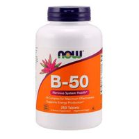 B-50, 250 Tabs by Now Foods (Pack of 4)