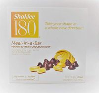 Shaklee 180 Peanut Butter & Chocolate Chip Meal-in-a-Bar,7 bars- 2.5 Oz