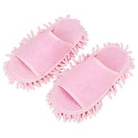 1 Pair Novelty Slippers Style Mops Cleaning Cloth Lazy Slippers House Cleaning Brush Microfiber Floor Ground Cleaning Tools