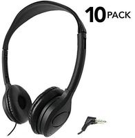 SmithOutlet 10 Pack Over The Head Low Cost Headphones