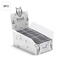 ROWLL Rolling Papers King Size with Patented Grinder and Filter Tips and Rolling Tray and Funnel (20 Pack)