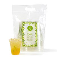 Repurpose 100% Compostable Plant Based Clear Cold Cup | 12 Ounce Party Cups | 150 Cups