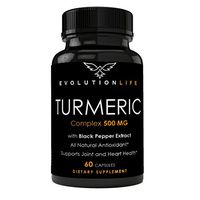 Authentic Turmeric 500 mg, 95% Standardized Curcumin Root Extract Powder with Black Pepper Extract for Maximum Absorption