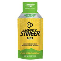 Honey Stinger Classic Energy Gel, Strawberry Kiwi, Caffeinated, Sports Nutrition, 1.1 Ounce (Pack of 24)