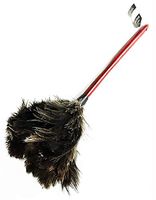 AAYU Premium 21" to 23" Feather Cleaning Duster | Natural Duster for House Cleaning Supplies | Feather Moping | Genuine Ostrich Feathers with Long Wooden Handle | Easy to Clean Dust (50 cm)