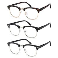 Gamma Ray Reading Glasses - 3 Pairs Classic Readers for Men and Women - 2.00