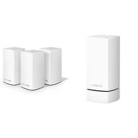 Linksys Velop Dual-Band Whole Home WiFi Intelligent Mesh System 3-Pack,Speed,Works with Alexa & Whole Home Wi-Fi Mesh Wall Mount, Works with All Velop Models, white