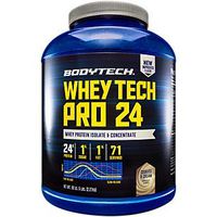 BodyTech Whey Tech Pro 24 Protein Powder Protein Enzyme Blend with BCAA's to Fuel Muscle Growth Recovery, Ideal for PostWorkout Muscle Building Cookies Cream (5 Pound)