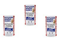 Yerba Prima Psyllium Whole Husks Colon Cleanser, 12 Ounce (Pack of 3)