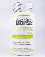 Black Seed Oil Capsules Premium Non-GMO Made from Cold Pressed Nigella Sativa Pure Black Cumin Seed Oil - Made in The USA - by EverGreen Botanicals