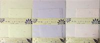 Natural Washi 3 Color Letter Set 18 Writing Paper + 9 Envelopes Stationary Japan (Type-B)
