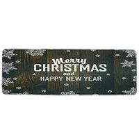 iMakcc Christmas Decoration, Bath Mat Bathroom Rugs,Extra Soft, Absorbent, Skid Proof Mat, Perfect for Tub, Shower & Doormat (Black)