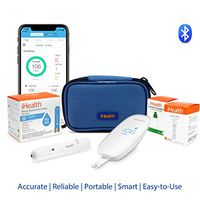 iHealth Smart Wireless Blood Sugar Test Kit for iPhone & Android,Bluetooth Diabetes Testing Kit with 50 Test Strips, 50 Lancets, Control Solution, Smart Blood Glucose Meter for Blood Sugar Monitoring