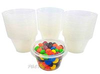 Empress 4 oz. Clear Plastic Disposable Portion Souffle Container Food Cups with Lids (Pack of 200 Sets)