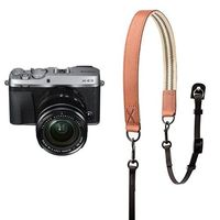 Fujifilm X-E3 Mirrorless Digital Camera w/XF18-55mm Lens Kit - Silver w/ Fujifilm Premium Leather Camera Strap - Brown