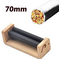 LDJUAN Cigarette Rolling Machine 70MM Easy Use Wooden Manual Cigarette Roller Tobacco Injector Maker Roller Cigarette Automatic Rolling Box