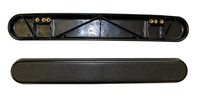 New Solutions AR091P 15 x 2 x 4 in. Plastic Full Length Armrests Universal Fit for Wheelchair44; Black - Set of 2