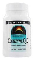 Source Natural Coenzyme Q10 Antioxidant Support 100 mg For Heart, Brain, Immunity, & Liver Support - 90 Softgels
