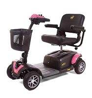 BUZZAROUND EX Extreme 4-Wheel Heavy Duty Long Range Travel Scooter, Pink, 18-Inch Seat