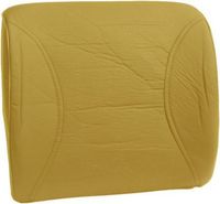PrimeTrendz TM Lumbar Support Leather Back Cushion - Beige